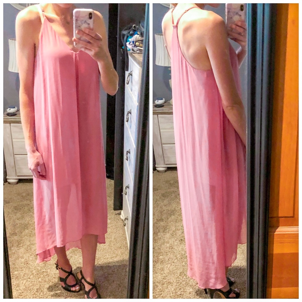 Alice + Olivia chiffon racerback dress